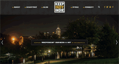 Desktop Screenshot of keepindyindie.com